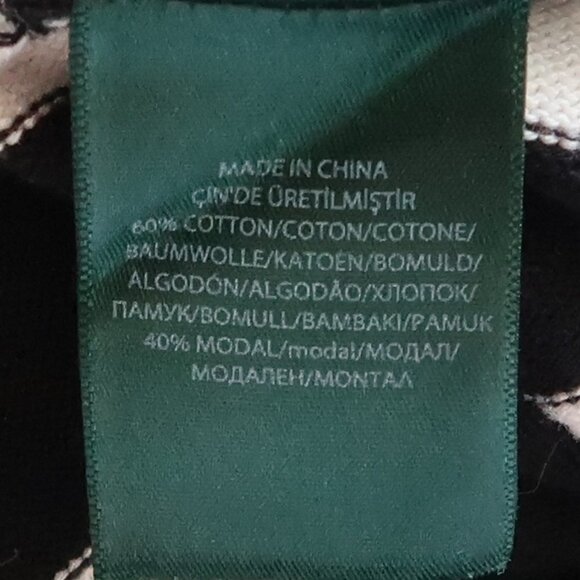 Ralph Lauren Black White Striped Knit Boat Neck Long Sleeve Sweater Pullover S - Picture 7 of 7